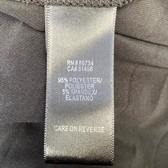 Max & Cleo Black Pleated Sleeveless V-Neck Mini Cocktail Party Dress Size 2 - Picture 9 of 10